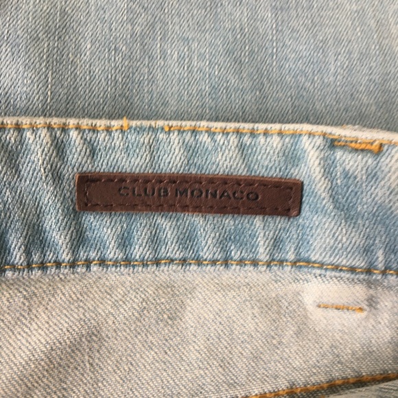 CLUB MONACO Light Wash Flare Denim Jeans Size 32 NWOT - Picture 6 of 11